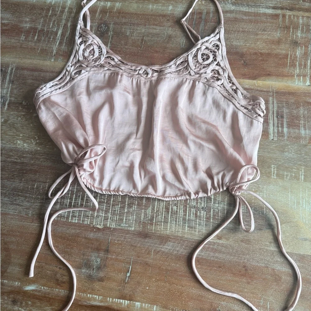 Free People Blush Satin Cami